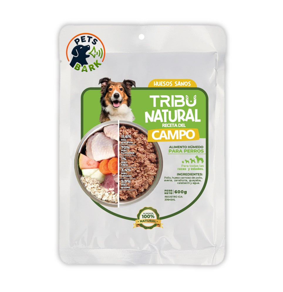 Alimento Natural del Campo para perro, 600 gramos