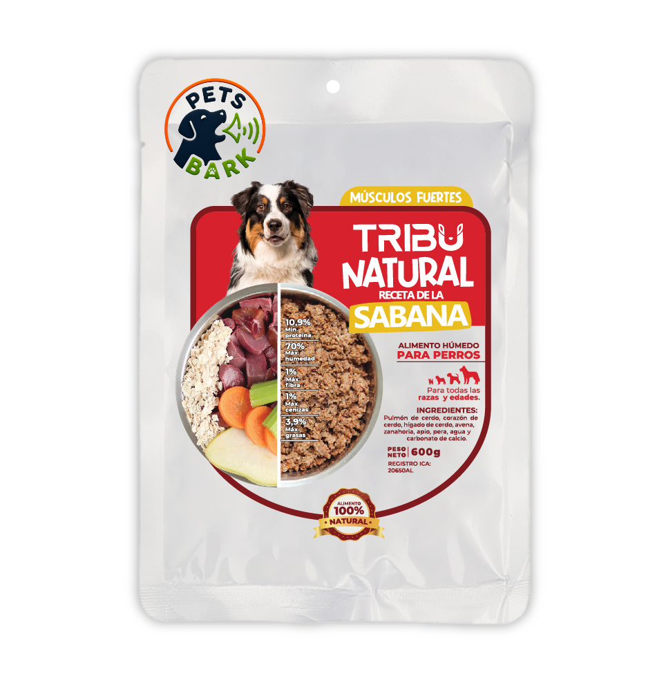 Alimento Natural del Sabana para perro, 600 gramos